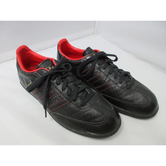 Adidas Samba 80 Black Schwarz Crocodile 677588 Men's Size 11 Three Stripe 2008 - Picture 1 of 16